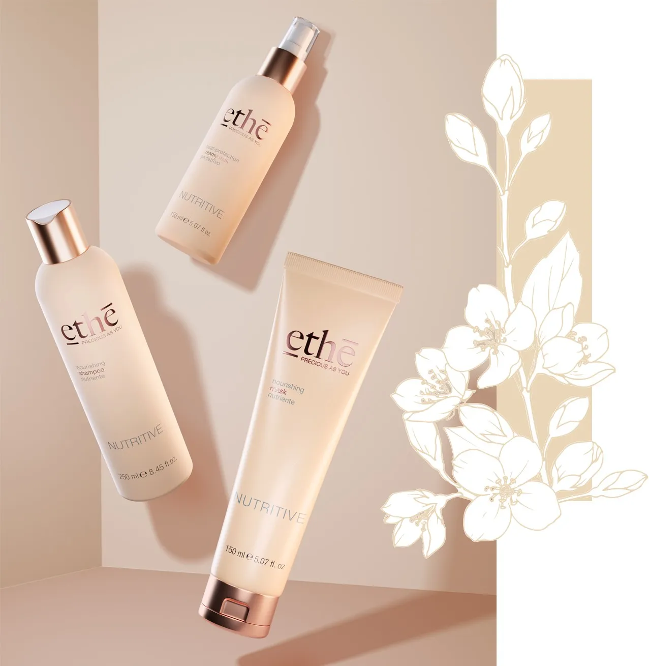 The Nutritive range for dry hair